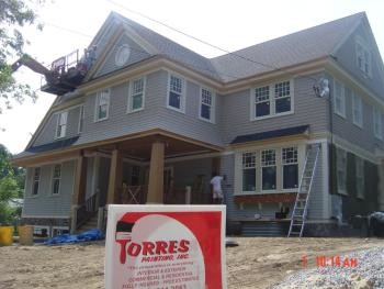 Exterior painting in Waverley, MA.
